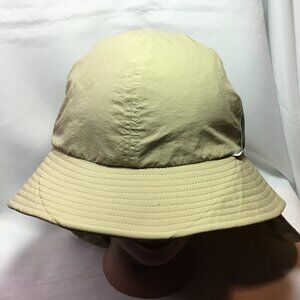 SIMMS SAMPLE Khaki Bucket Hat Hiking Fishing Unisex With Neck Flap Size M